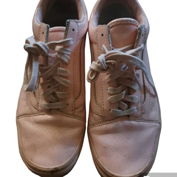 Vans Old School Patten Leather Low Sneakers in Pastele Pink - Picture 5 of 10